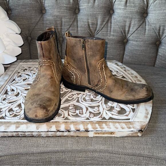Bed Stu Factory Worn Look Men’s Boots 10 - Picture 5 of 13